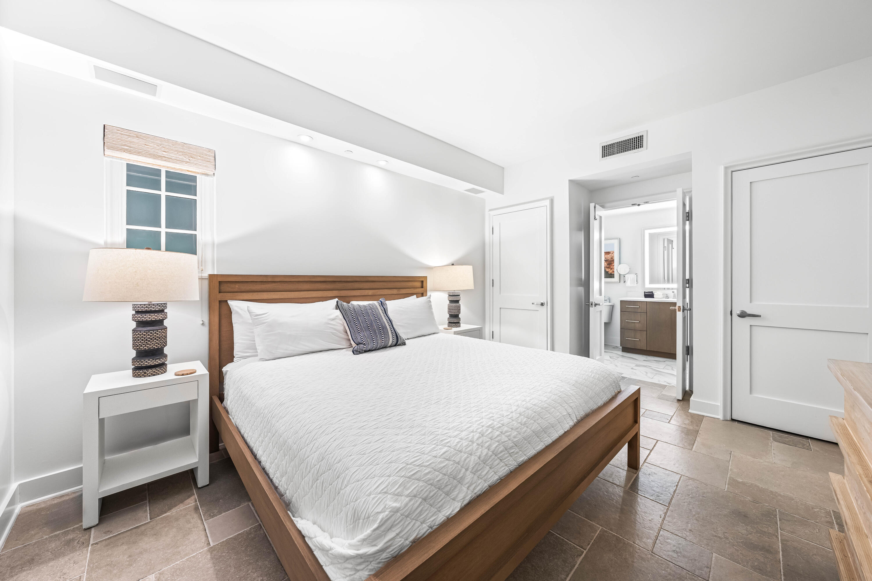 136 Georgetown Avenue, Unit 3B3 Inlet Beach, FL 32461 - Photo 26 of 68 a bedroom with a bed and a large window