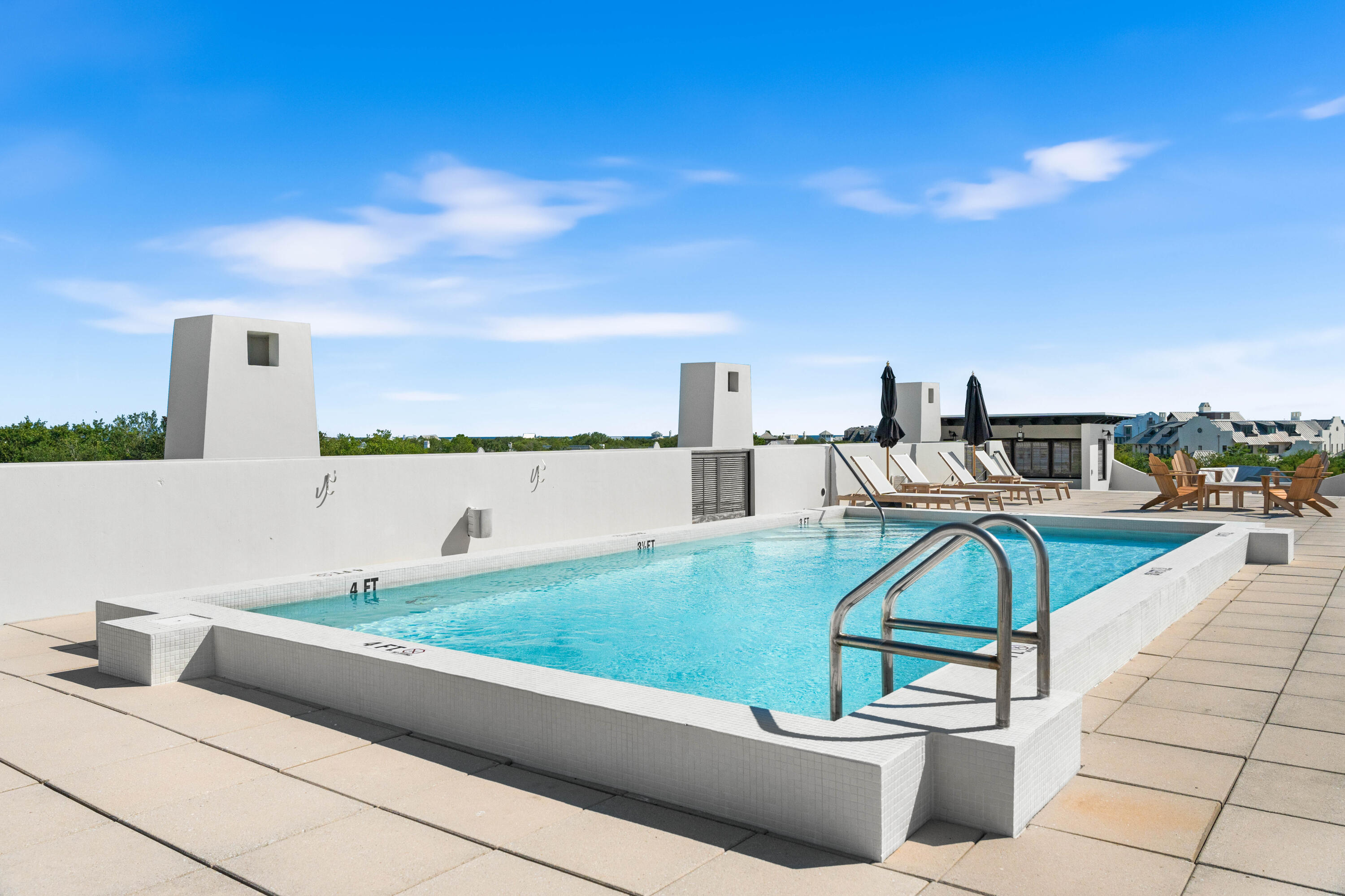 136 Georgetown Avenue, Unit 3B3 Inlet Beach, FL 32461 - Photo 36 of 68 a view of a swimming pool with a terrace