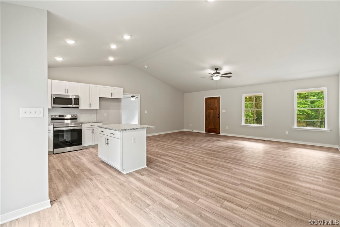Tbd Centerville Road Mineral, VA 23117 - Photo 4 of 27 a kitchen with stove cabinets and wooden floor