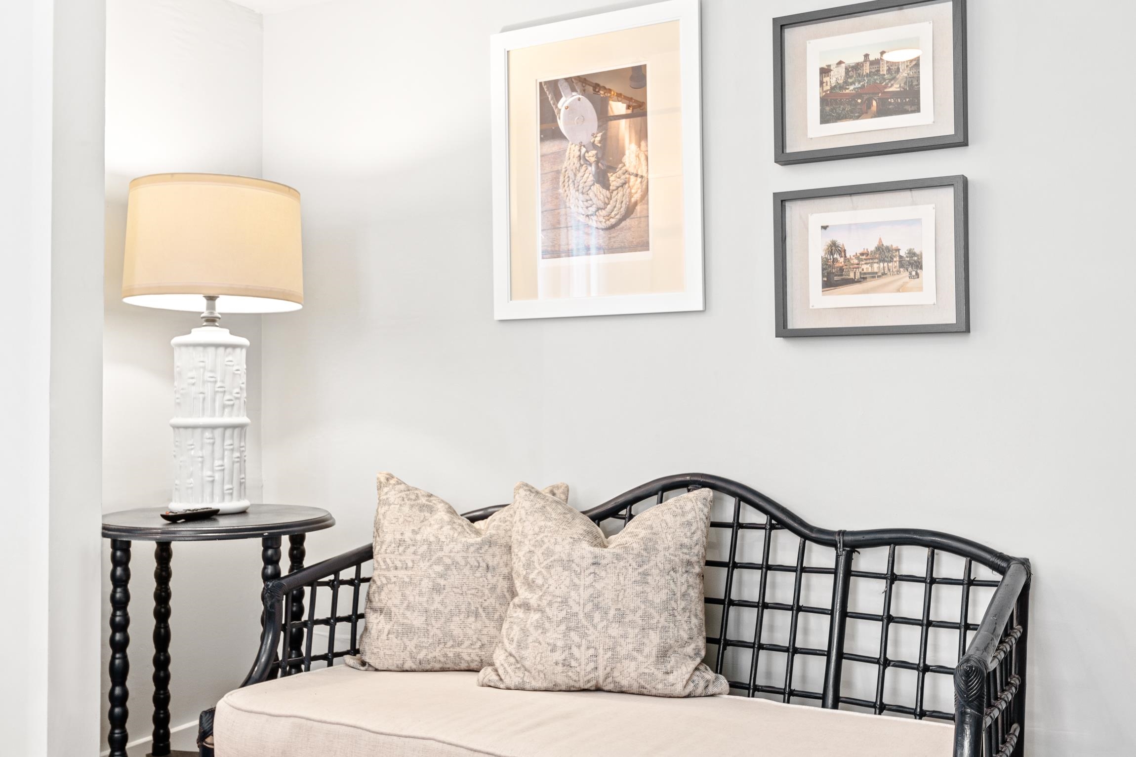 8 Sevilla Street St. Augustine, FL 32084 - Photo 28 of 73 a bedroom with a bed and painting on the wall