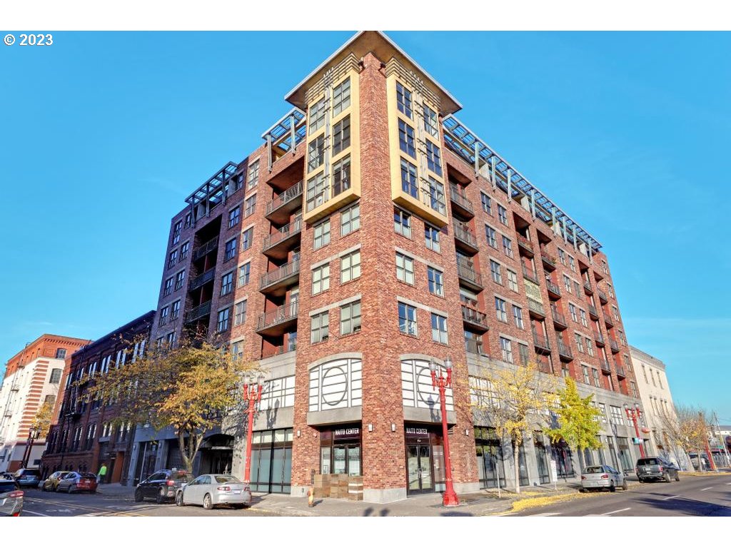 a front view of a building