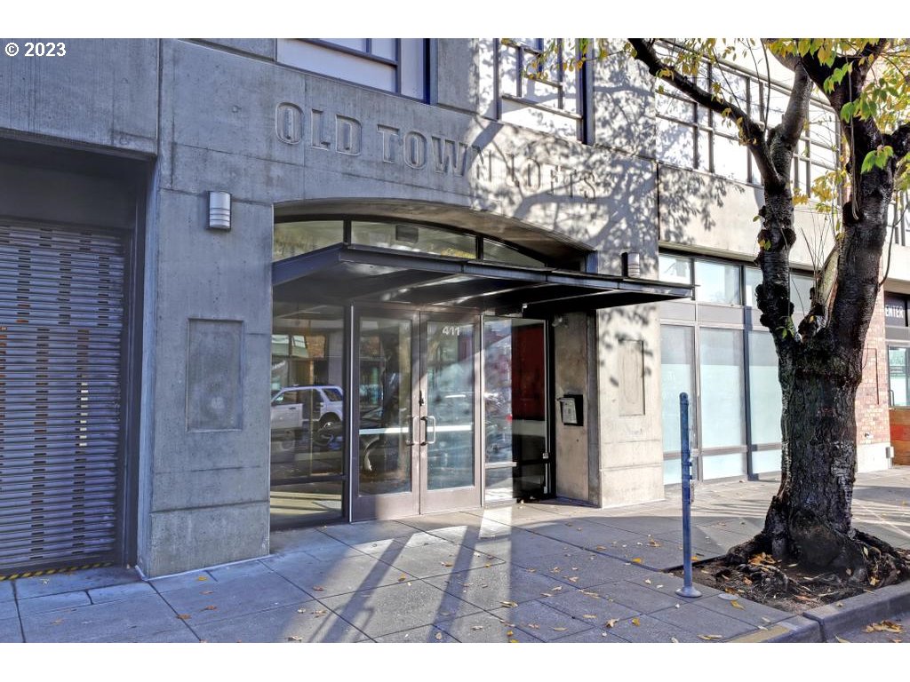 411 Northwest Flanders Street, Unit 401 Portland, OR 97209 - Photo 2 of 38 a view of a building with a outdoor space