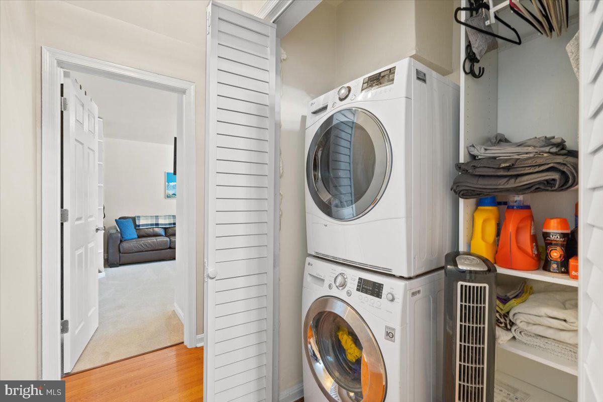 3332 Spring Lane, Unit C10 Falls Church, VA 22041 - Photo 18 of 25 a utility room with dryer and washer