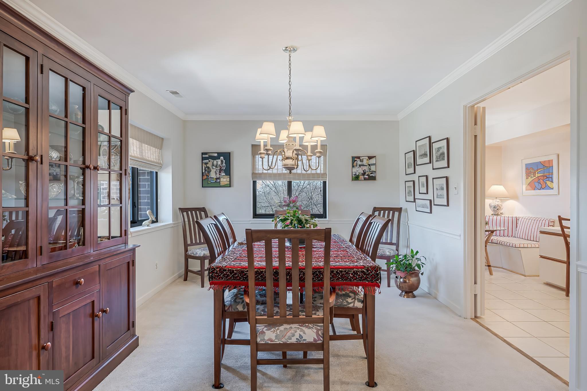 11500 Fairway Drive, Unit 507 Reston, VA 20190 - Photo 10 of 41 a view of a dining room with furniture window and outside view