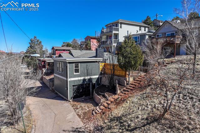 33 Cherokee Road Manitou Springs, CO 80829 - Photo 28 of 37 Rear view of property with driveway