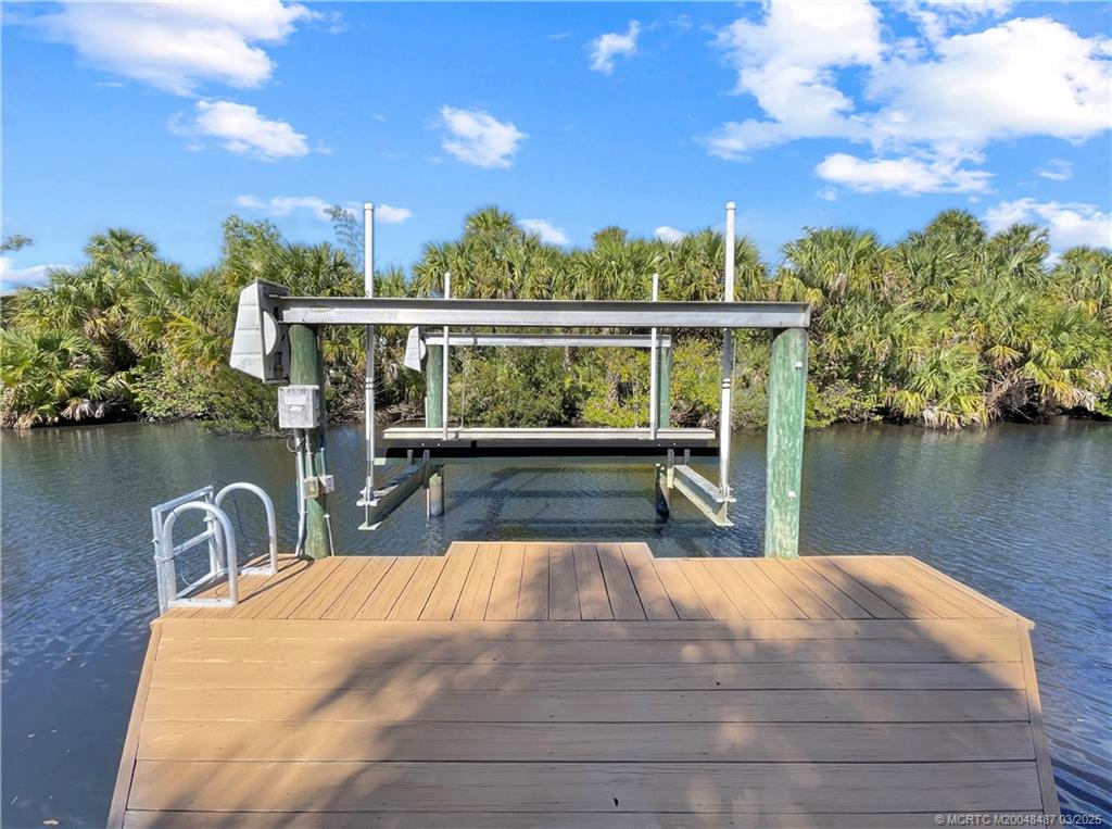 443 Southwest Lost River Road Stuart, FL 34997 - Photo 13 of 34 13,000 lb. boat lift