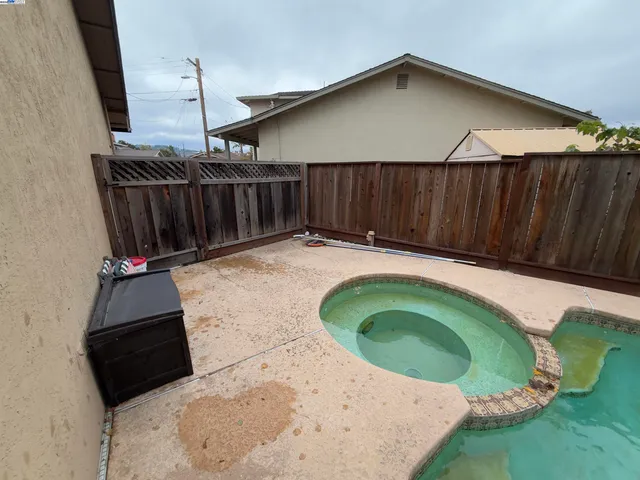 a backyard of a house