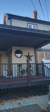 a view of a house with a porch