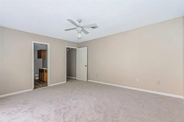 a view of an empty room