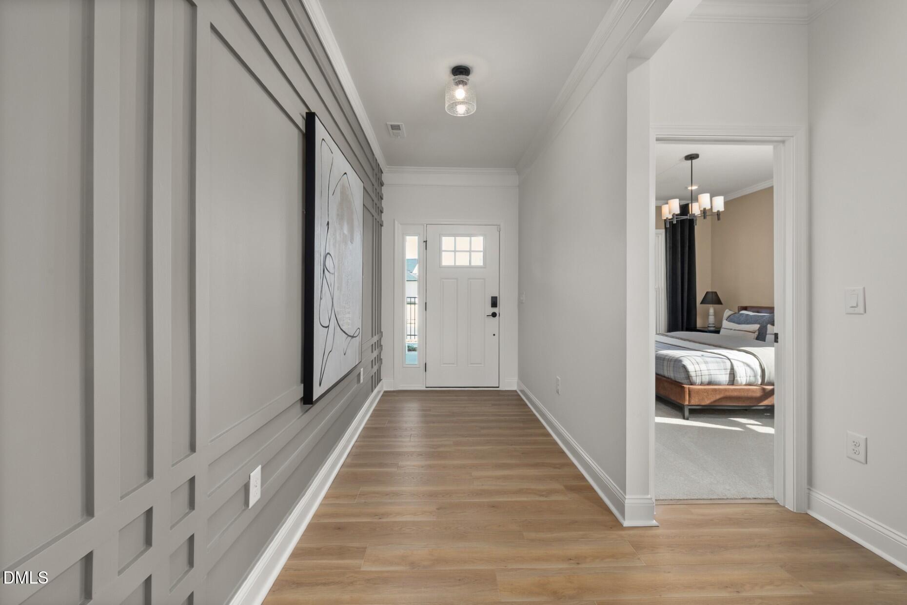 3105 Warhorse Road Fuquay-Varina, NC 27526 - Photo 11 of 31 a view of hallway with wooden floor