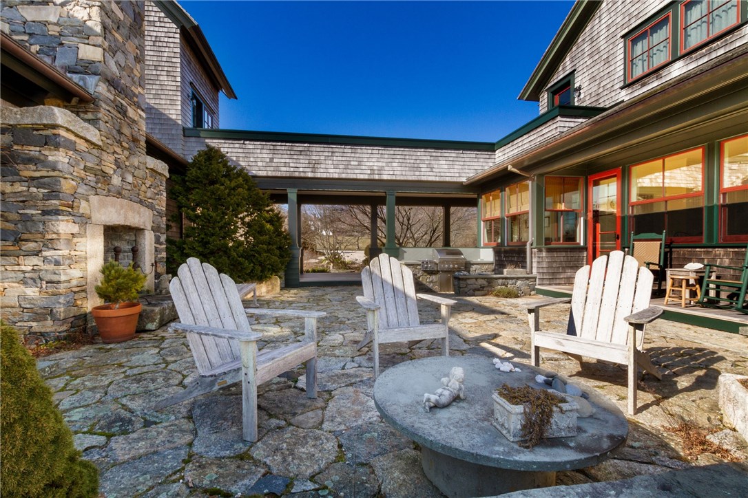 30 Seagate Drive Narragansett, RI 02882 - Photo 7 of 40 Outdoor Patio with Fireplace