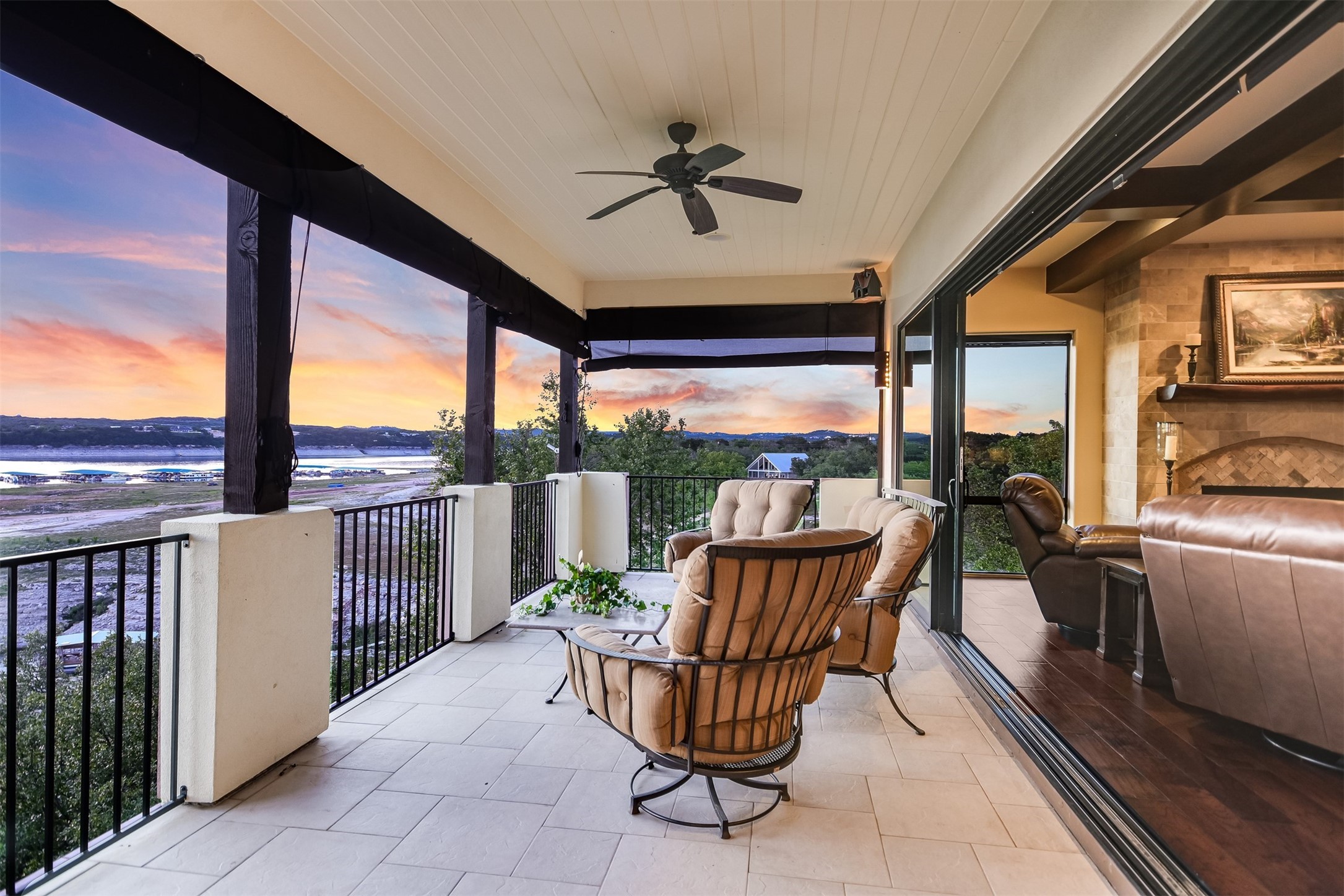 17017 South Ridge Lane Austin, TX 78734 - Photo 11 of 28 a view of a porch with furniture and backyard