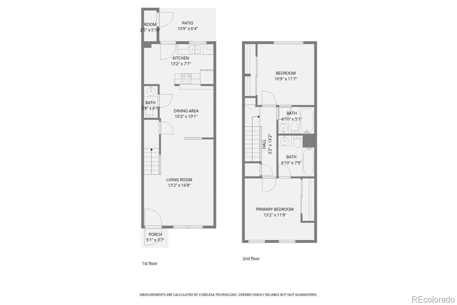 2204 South Jasper Way, Unit B Aurora, CO 80013 - Photo 19 of 19 a picture of a floor plan