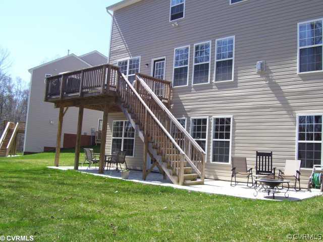 2113 Tomahawk Ridge Place Midlothian, VA 23112 - Photo 9 of 10 Exterior Back - HUGE-Unfinished Basement (@1600 sq