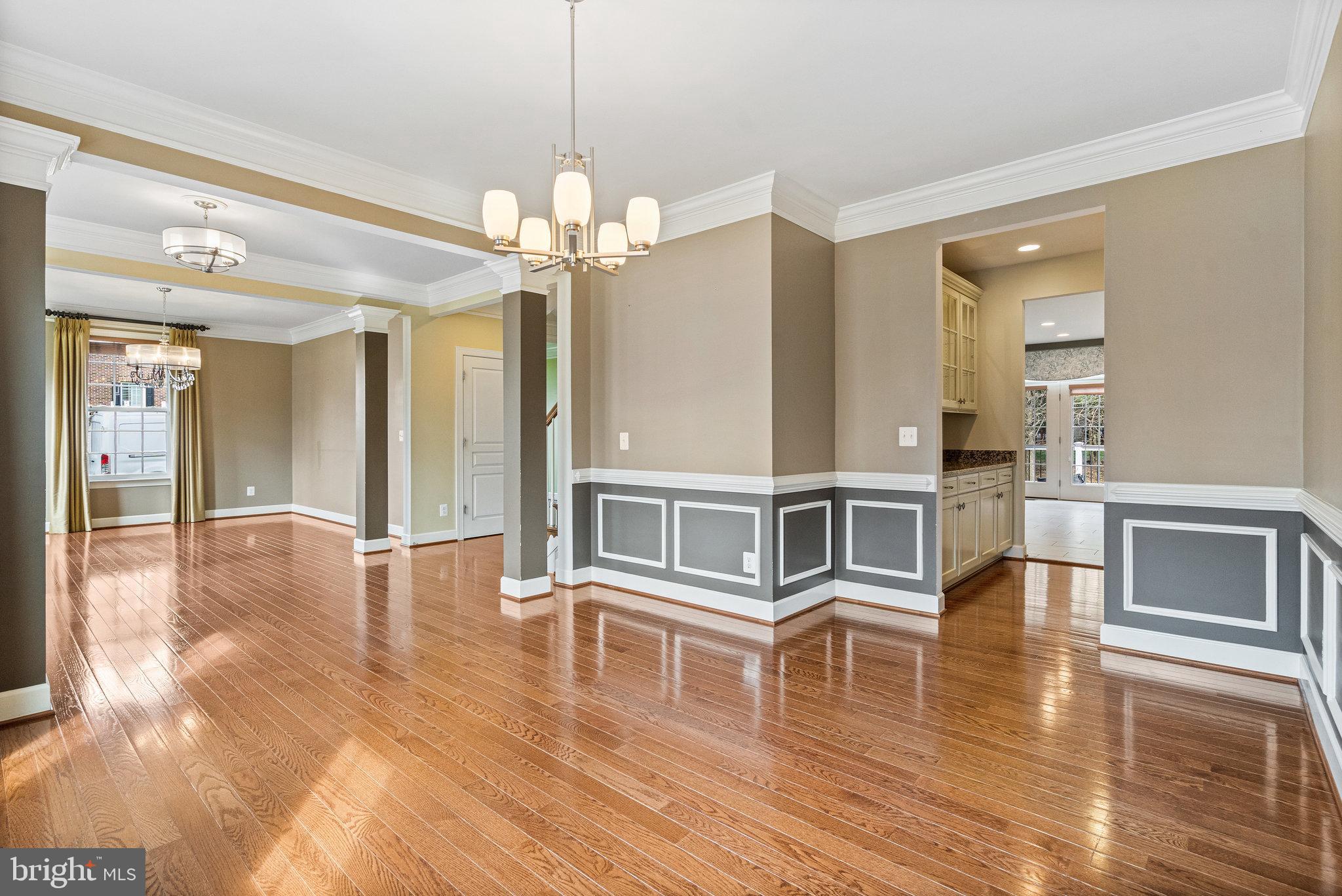 4561 Rona Place Fairfax, VA 22030 - Photo 14 of 78 Formal dining with chair railings