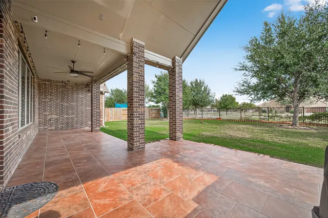 a view of a yard with porch