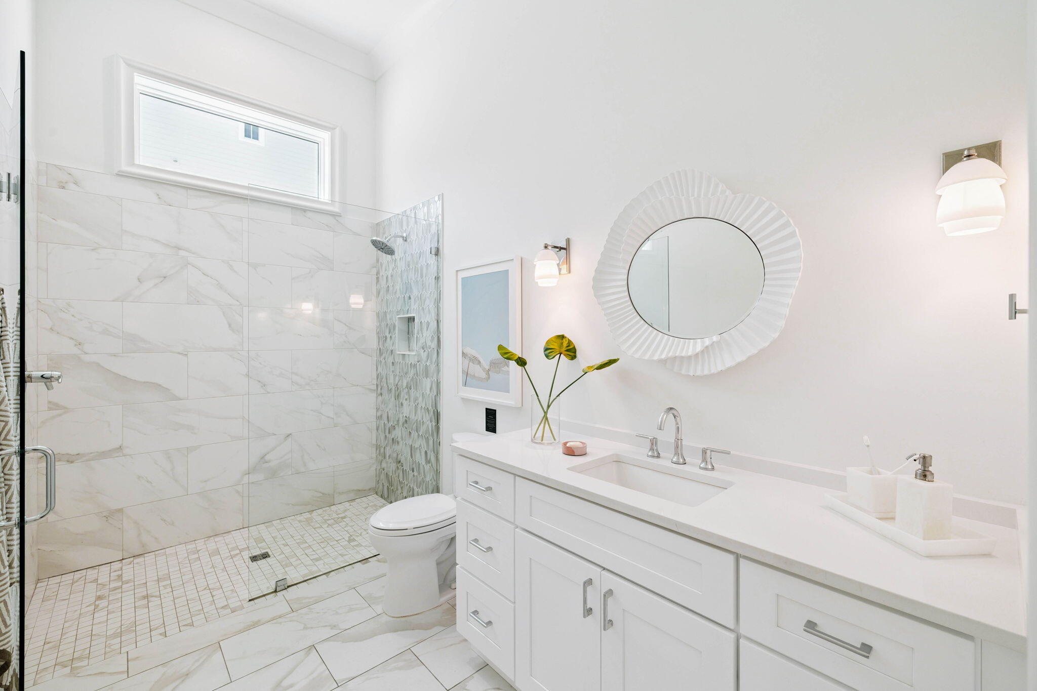 329 Winston Ln Inlet Beach Inlet Beach, FL 32461 - Photo 16 of 95 a bathroom with a double vanity sink toilet and shower