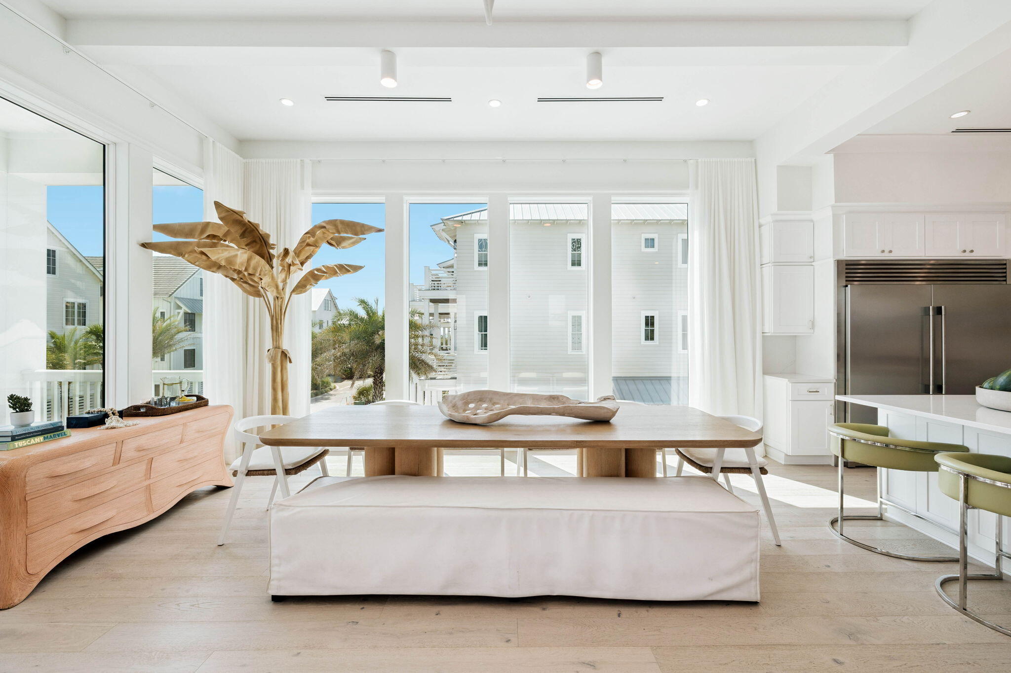 329 Winston Ln Inlet Beach Inlet Beach, FL 32461 - Photo 39 of 95 a living room with fireplace furniture and a large window