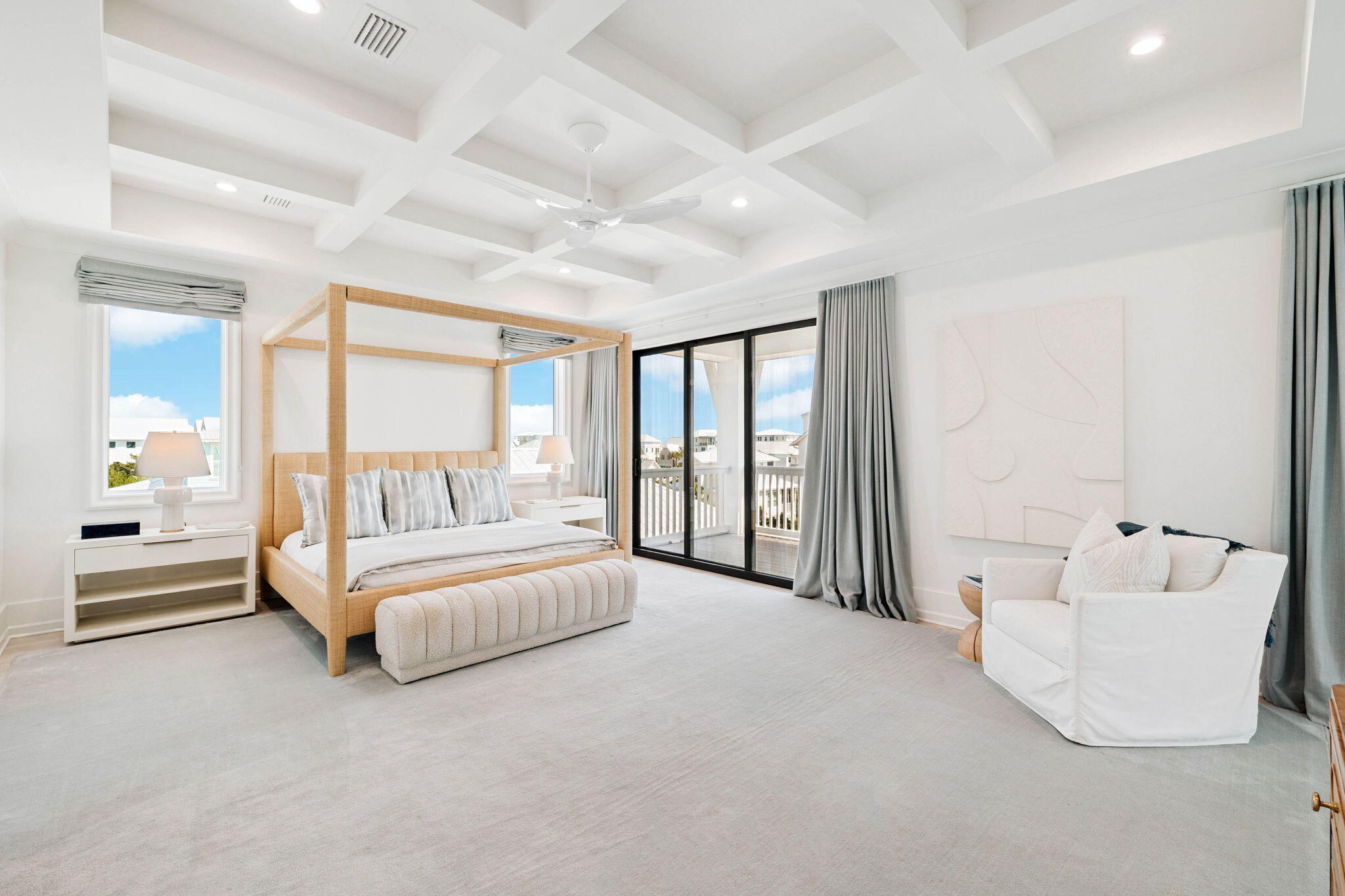 329 Winston Ln Inlet Beach Inlet Beach, FL 32461 - Photo 61 of 95 a spacious bedroom with a bed and a large window