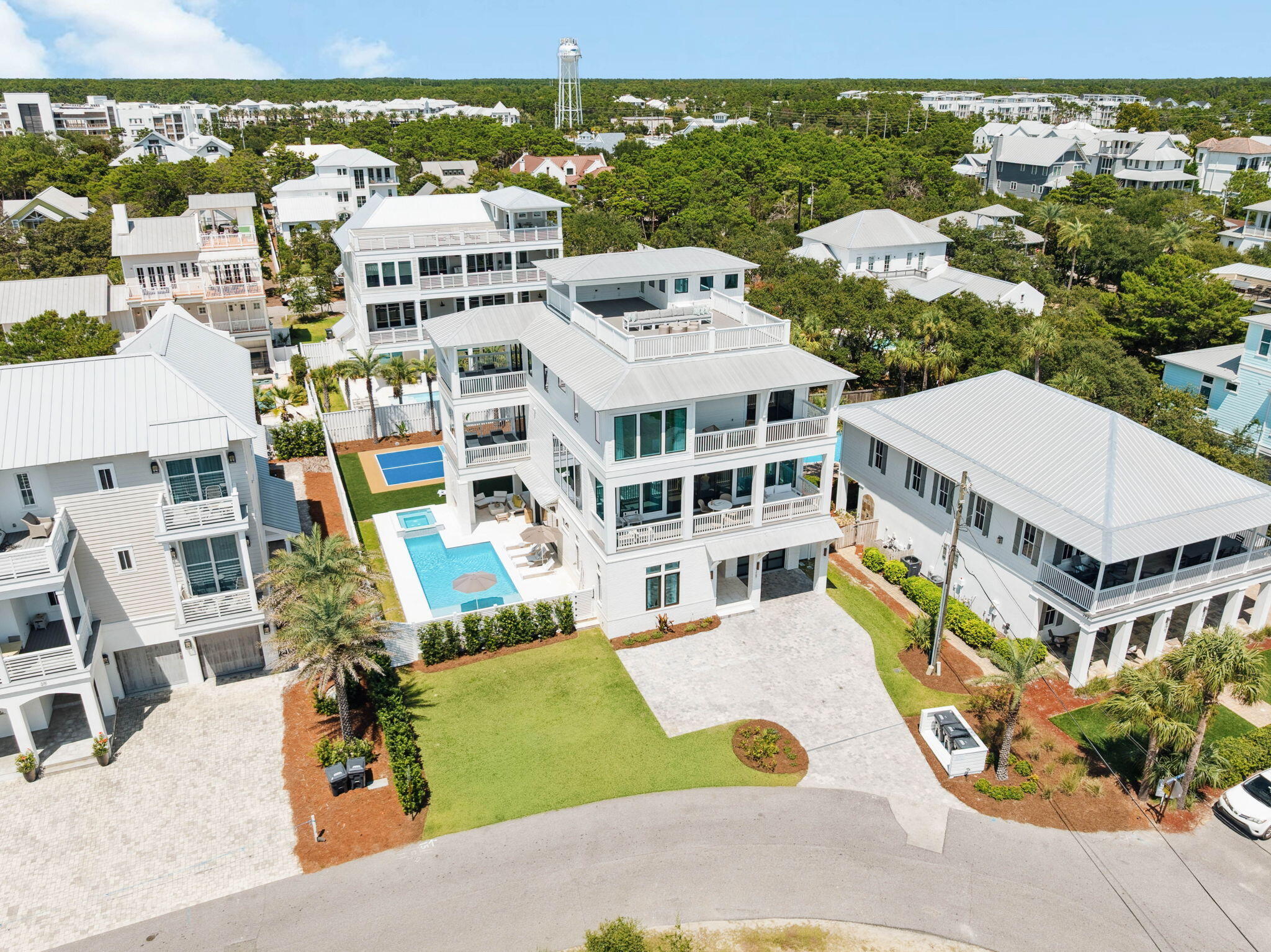 329 Winston Ln Inlet Beach Inlet Beach, FL 32461 - Photo 9 of 95 an aerial view of residential houses with outdoor space and street view