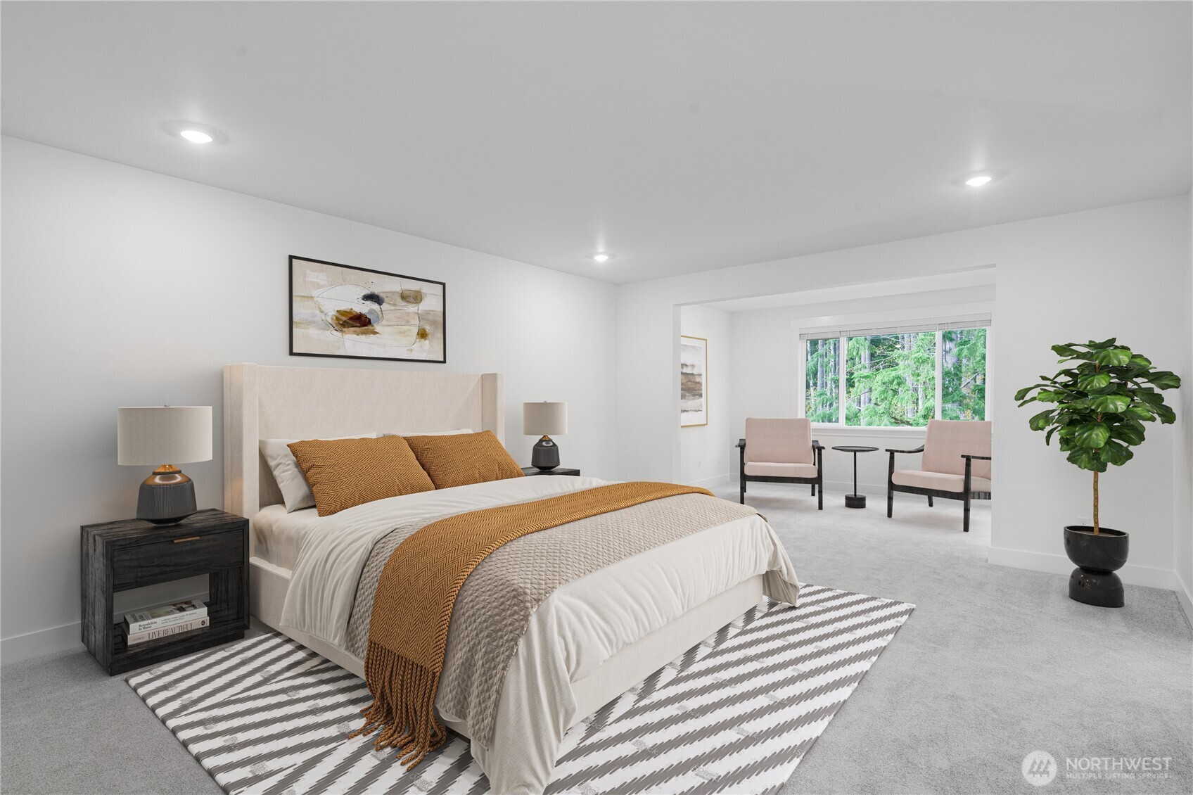 6034 Trce Drive Southwest Port Orchard, WA 98367 - Photo 20 of 40 a bedroom with a bed and a couch