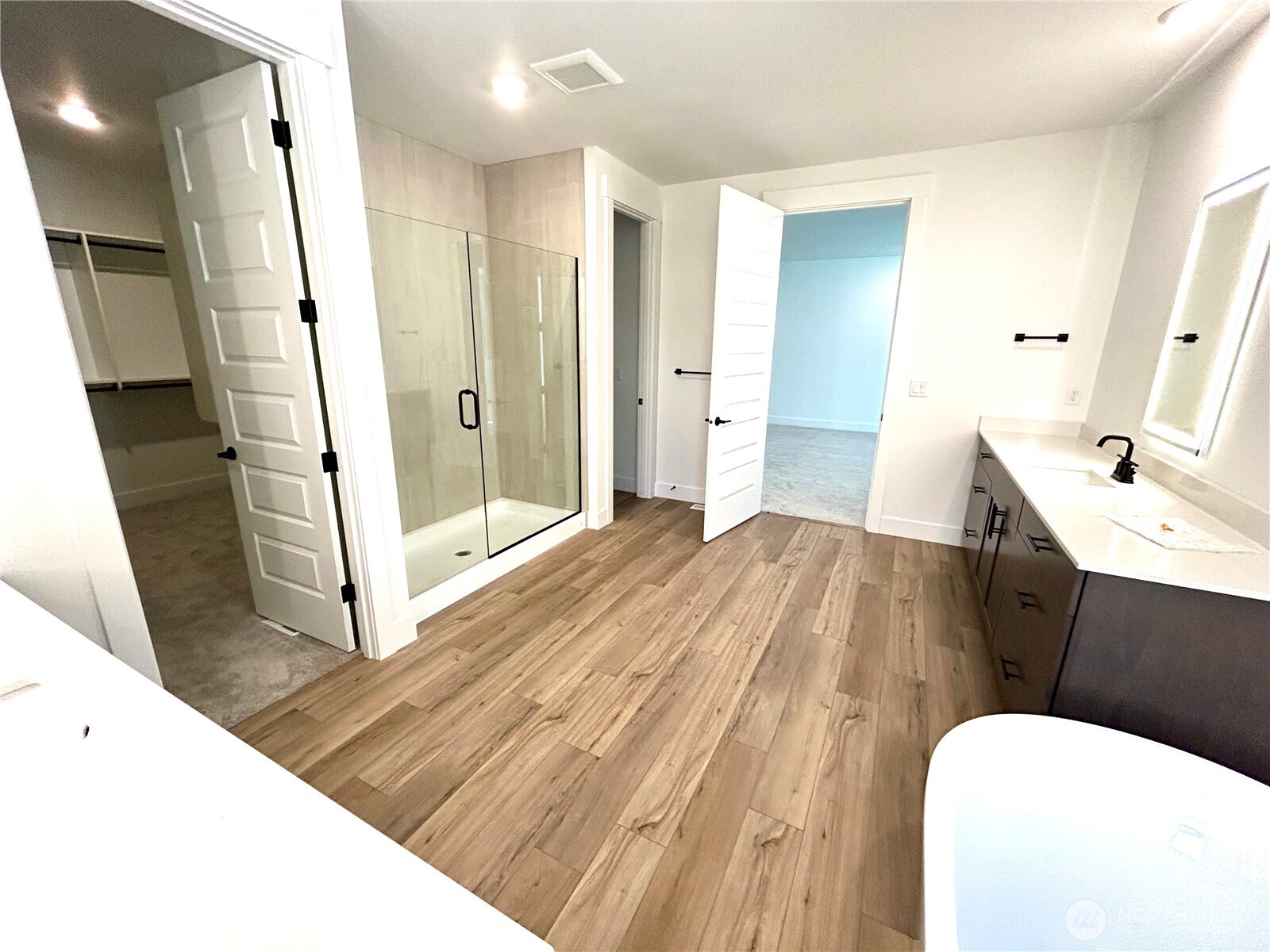 6034 Trce Drive Southwest Port Orchard, WA 98367 - Photo 24 of 40 a bathroom with a sink and a mirror