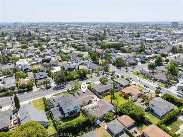 an aerial view of a city with lots of residential buildings
