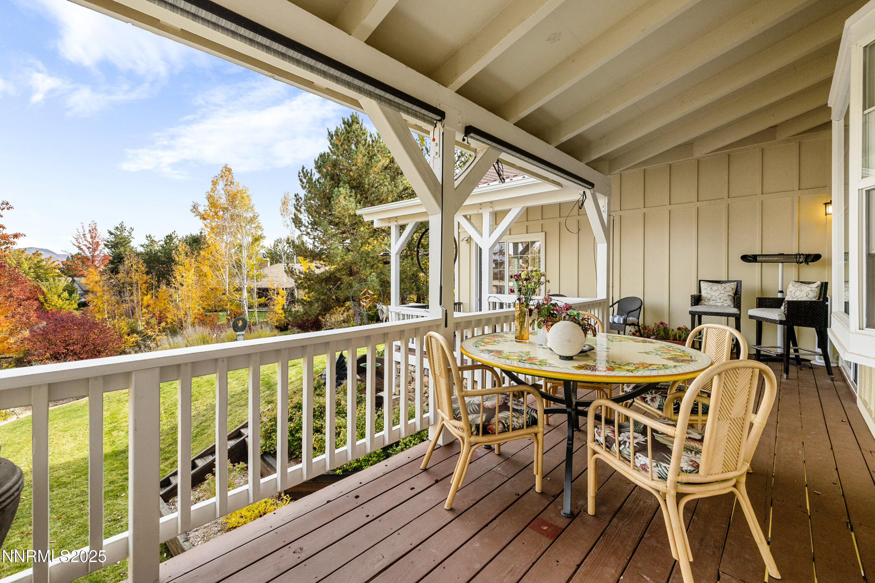 14240 Bandolier Court Reno, NV 89511 - Photo 36 of 47 a view of a chairs and table in the balcony