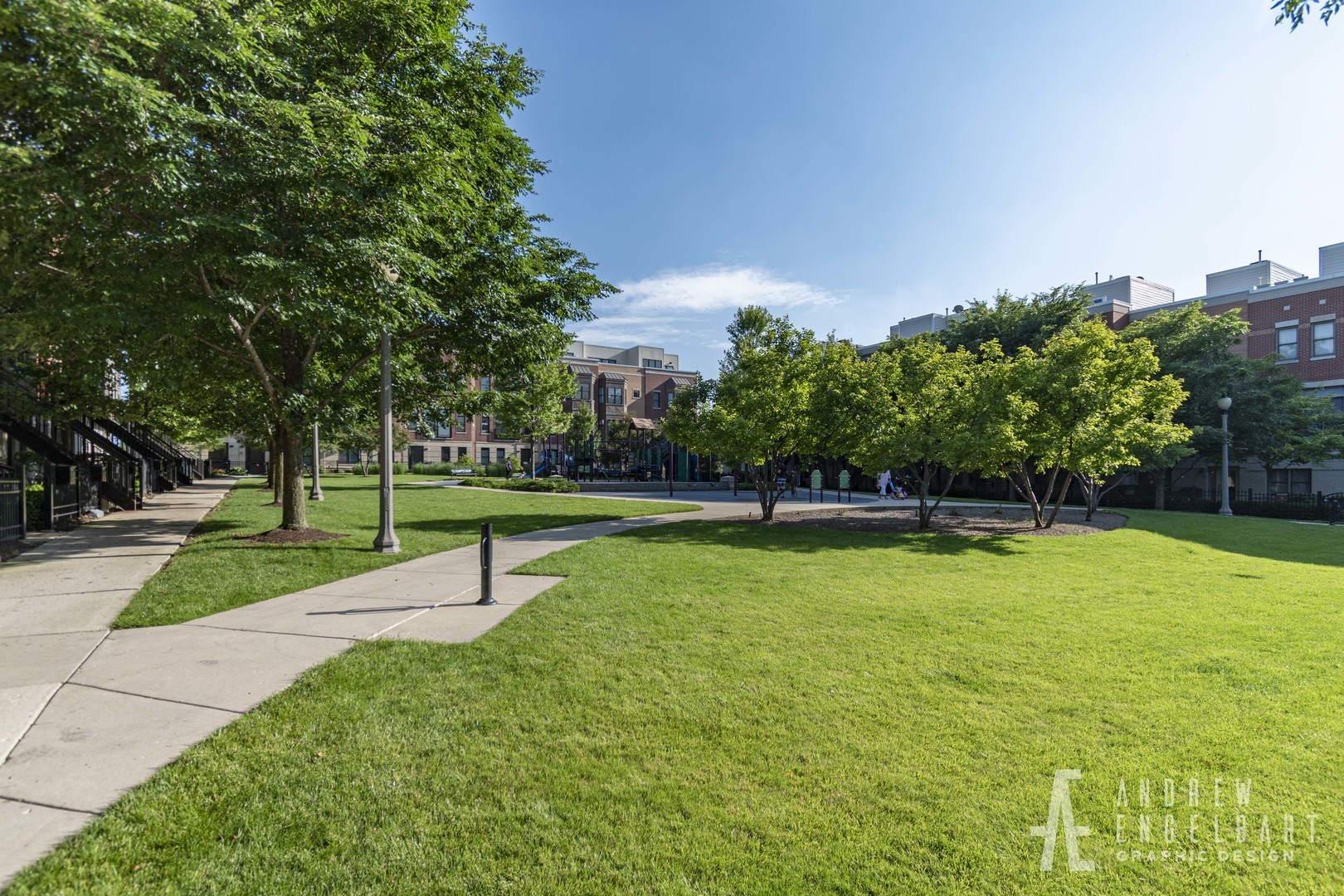 910 West Village Court Chicago, IL 60608 - Photo 30 of 44 a view of a park with large trees