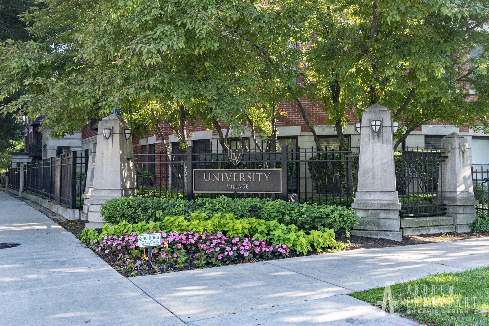 910 West Village Court Chicago, IL 60608 - Photo 37 of 44 a front view of a house with a garden