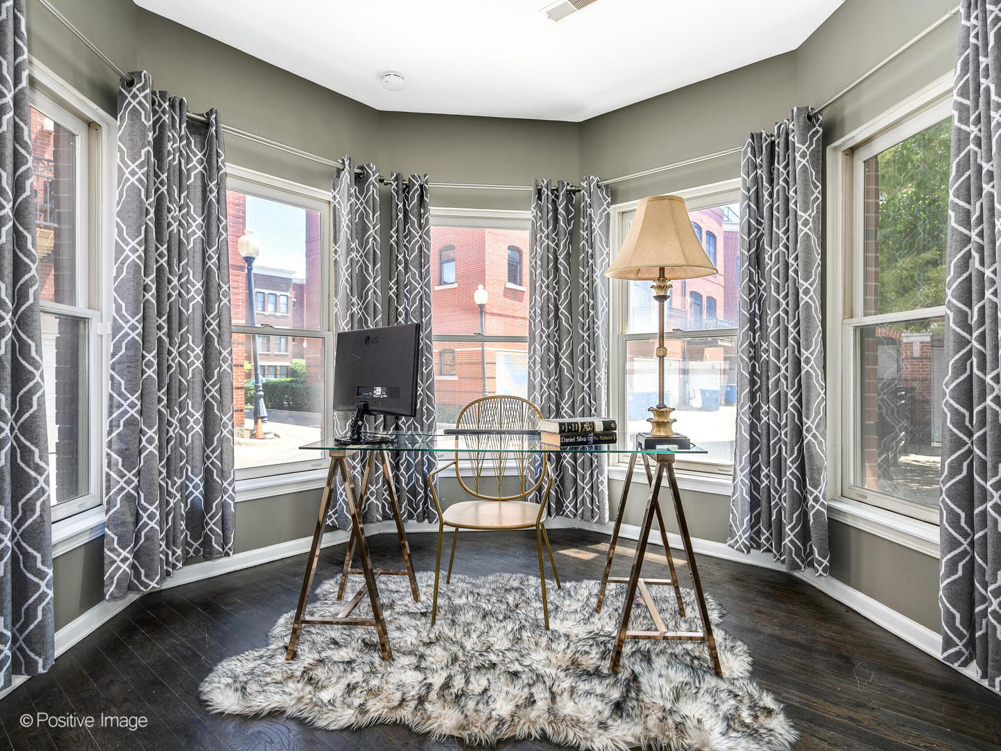 910 West Village Court Chicago, IL 60608 - Photo 4 of 44 a living room with furniture and a floor to ceiling window