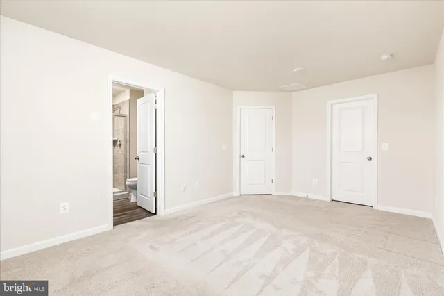 a view of an empty room