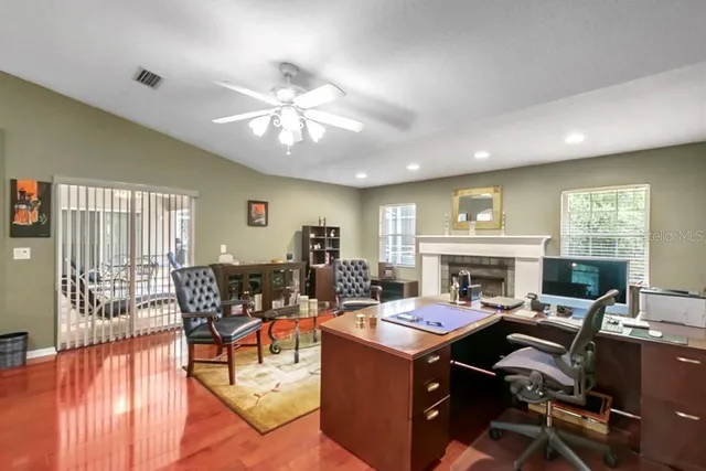 a bathroom with a sink a mirror and vanity
