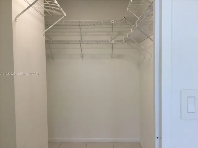 view of a closet