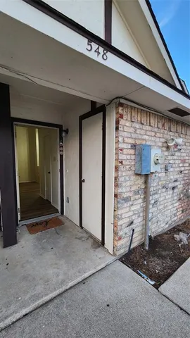 a view of front door