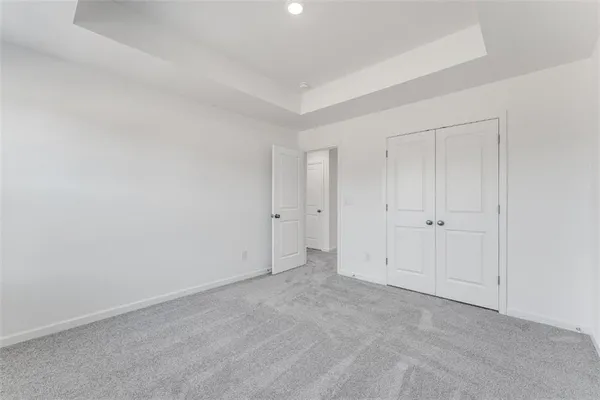 an empty room with a space