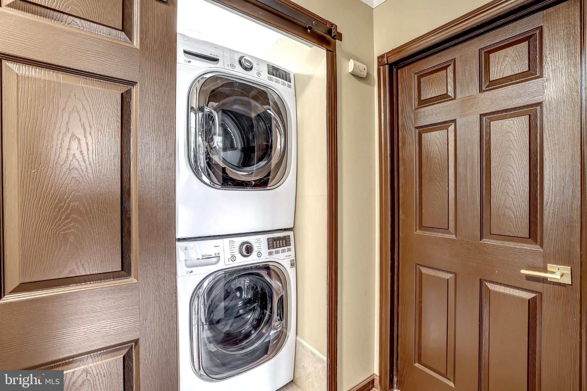 1475 Mt Holly Road, Unit O4 Beverly, NJ 08010 - Photo 18 of 18 a view of a hallway with washer and dryer