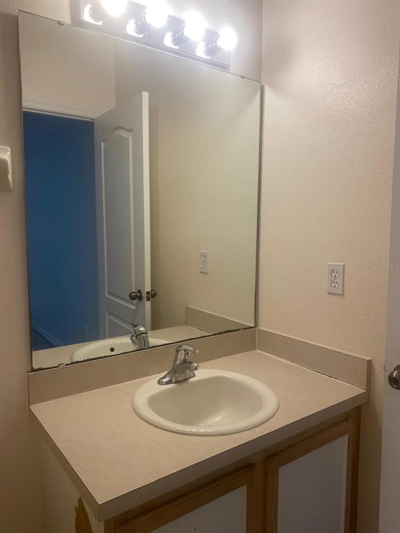 9323 Flowering Cottonwood Road Orlando, FL 32832 - Photo 12 of 23 a bathroom with a sink and a mirror