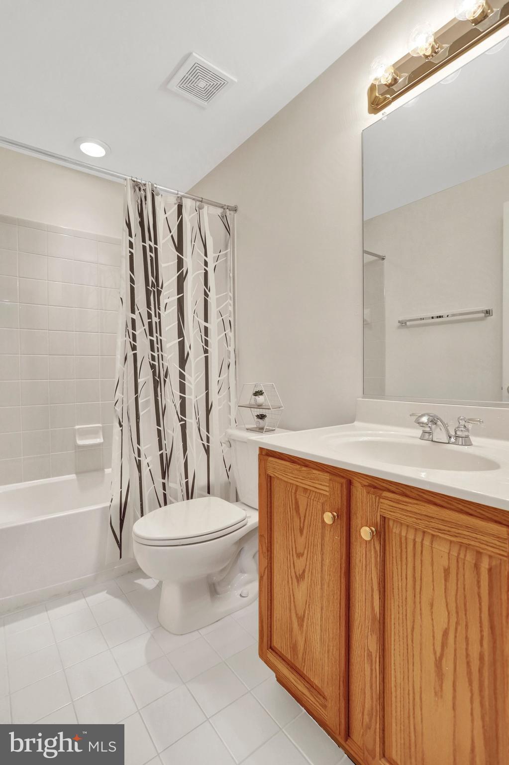 6247 Rolling Spring Court Springfield, VA 22152 - Photo 47 of 52 a bathroom with a toilet sink and mirror