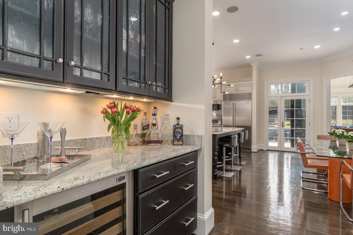 7803 Radnor Road Bethesda, MD 20817 - Photo 12 of 51 The Bar with built-in Wine cooler