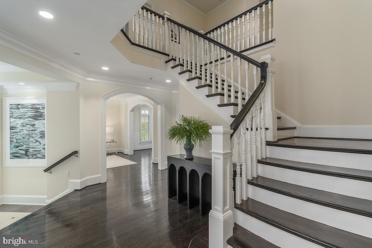 7803 Radnor Road Bethesda, MD 20817 - Photo 4 of 51 The Grand foyer reveals an open stairway