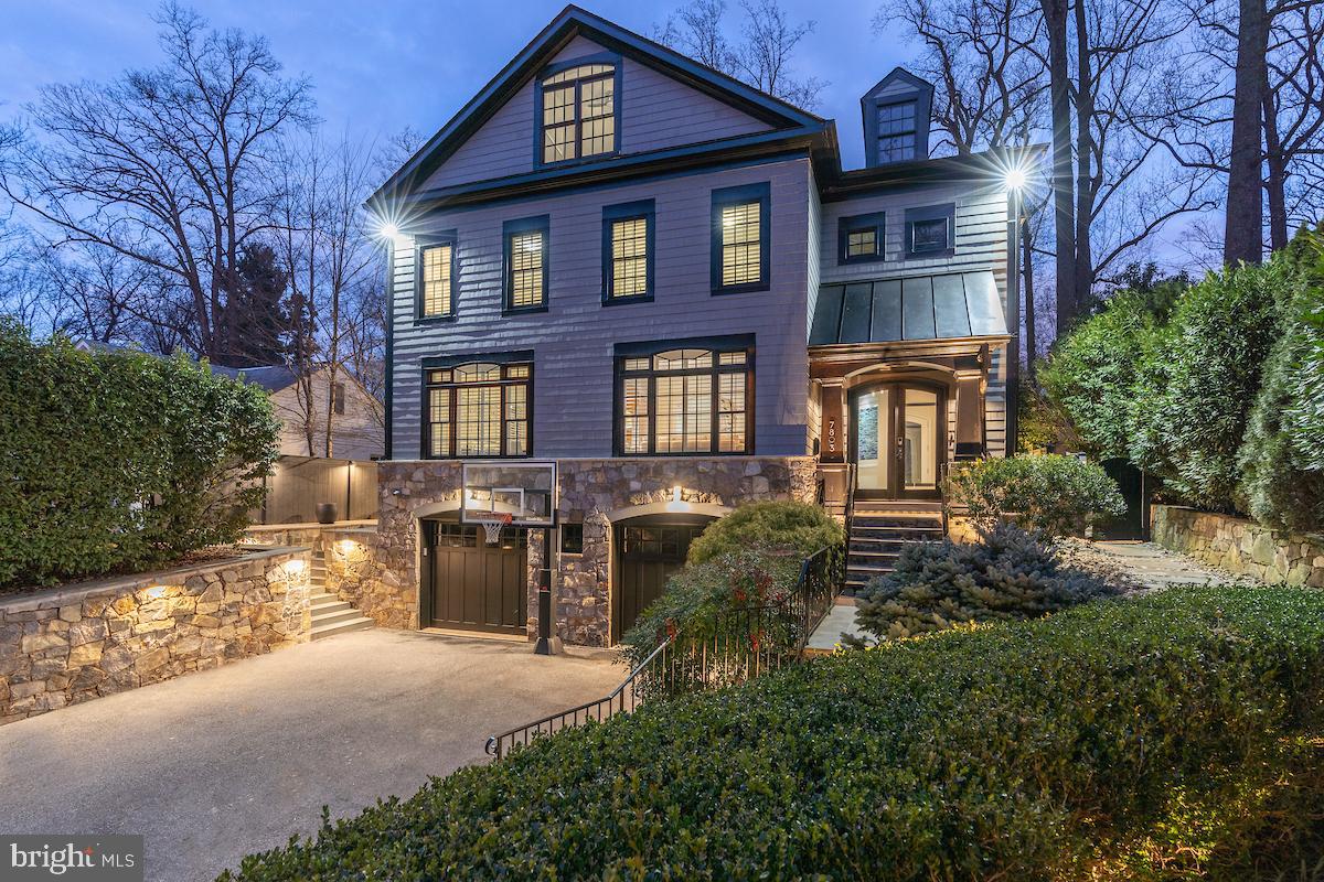 7803 Radnor Road Bethesda, MD 20817 - Photo 46 of 51 Dramatic exterior lighting