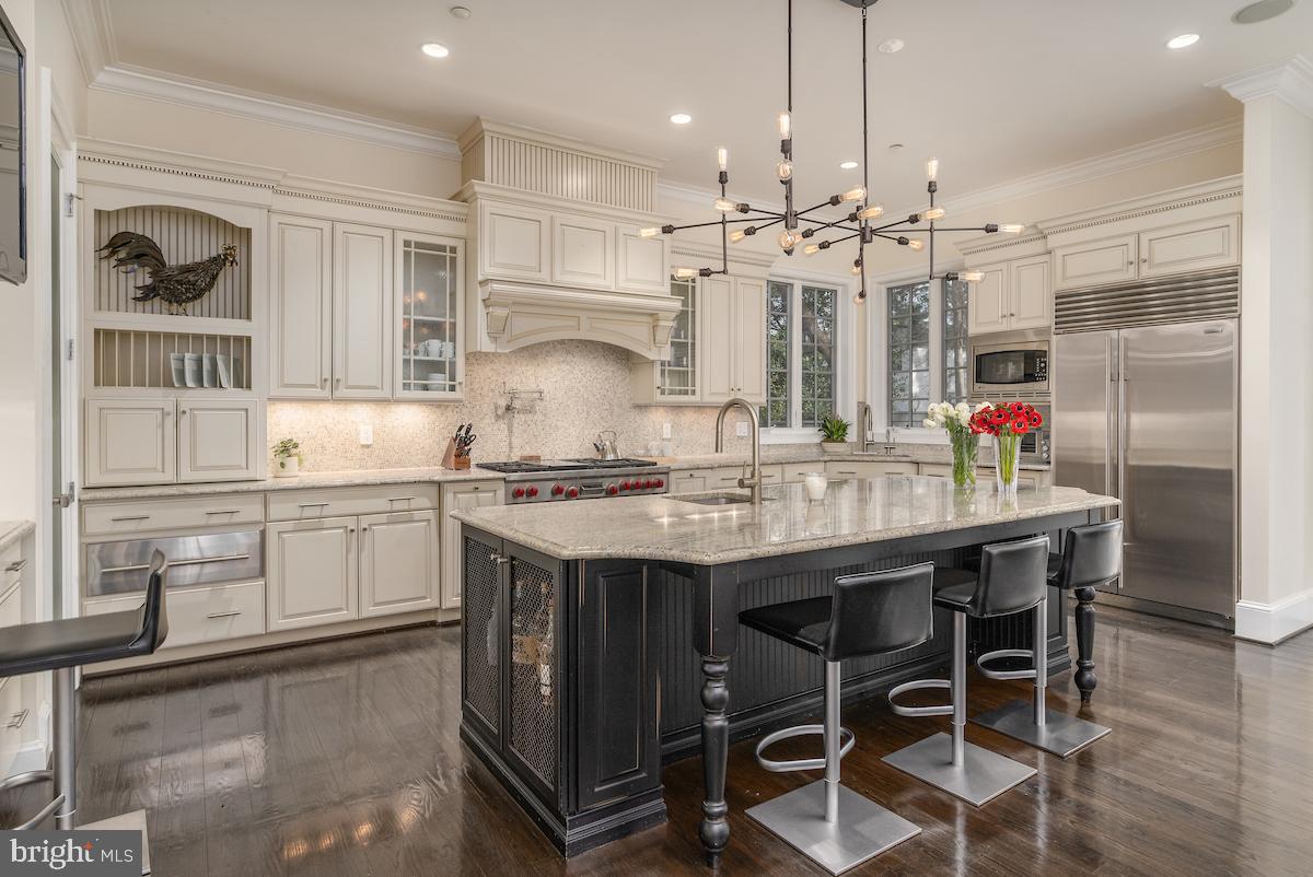 7803 Radnor Road Bethesda, MD 20817 - Photo 9 of 51 expansive kitchen outfitted with top-of-the line a