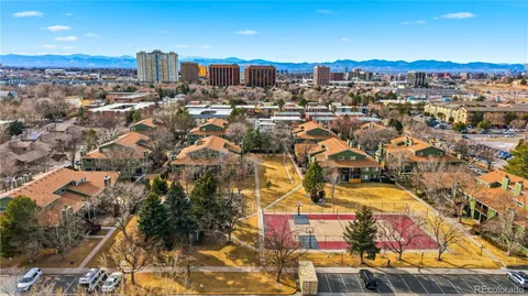 an aerial view of a city with lots of residential buildings