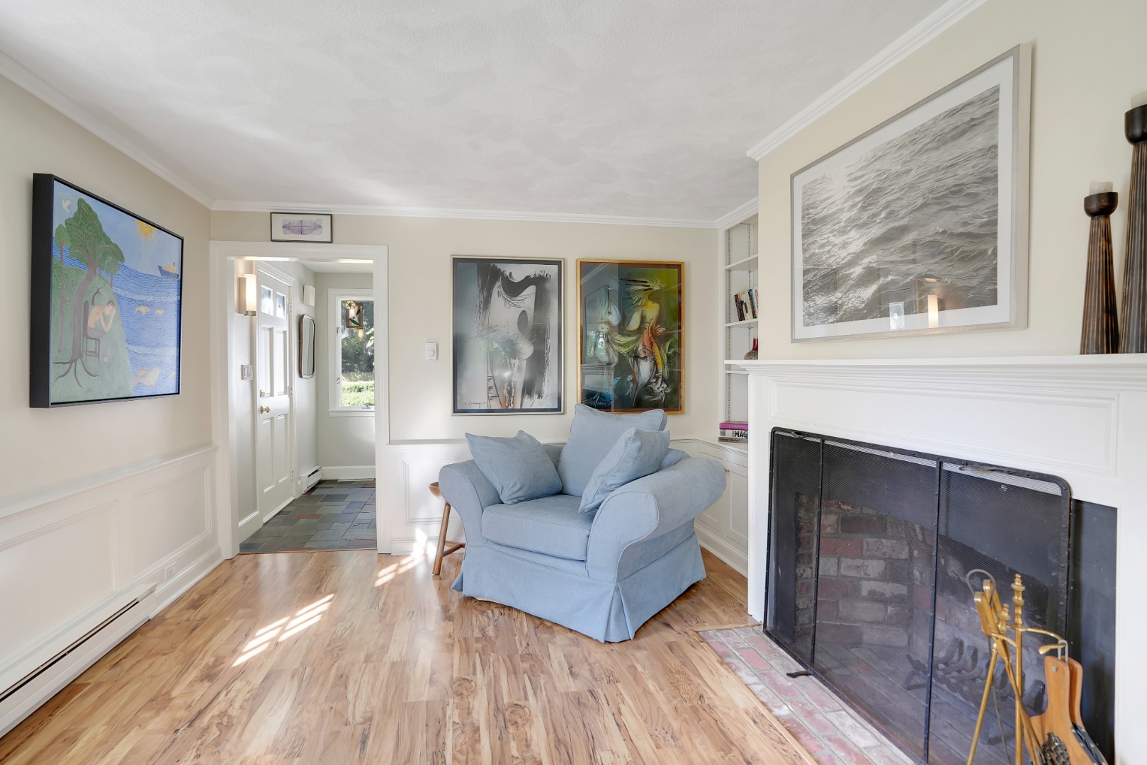 28 Pine Tree Lane Vineyard Haven, MA 02568 - Photo 5 of 61 a living room with furniture and a fireplace