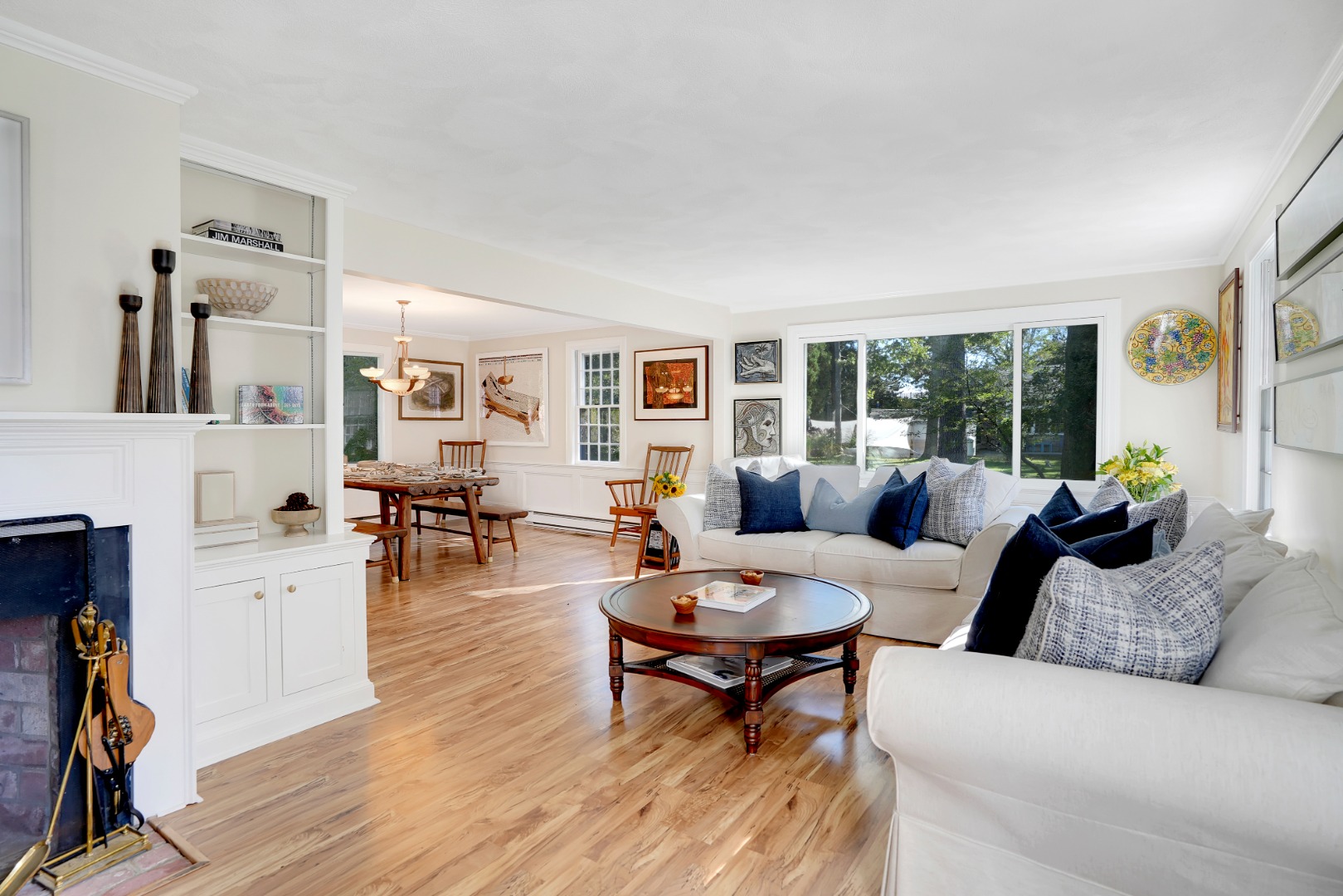 28 Pine Tree Lane Vineyard Haven, MA 02568 - Photo 7 of 61 a living room with furniture and wooden floor