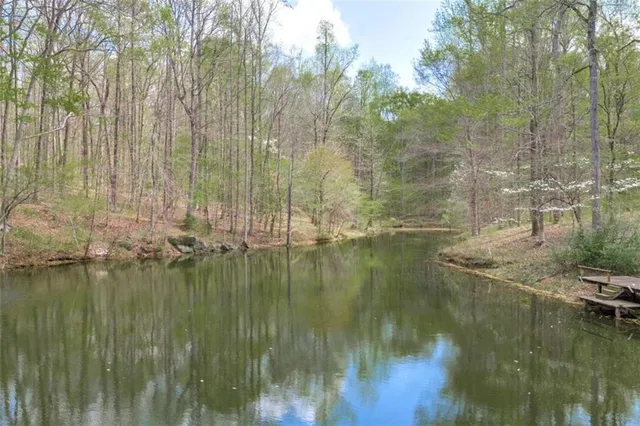 a view of a house in a park