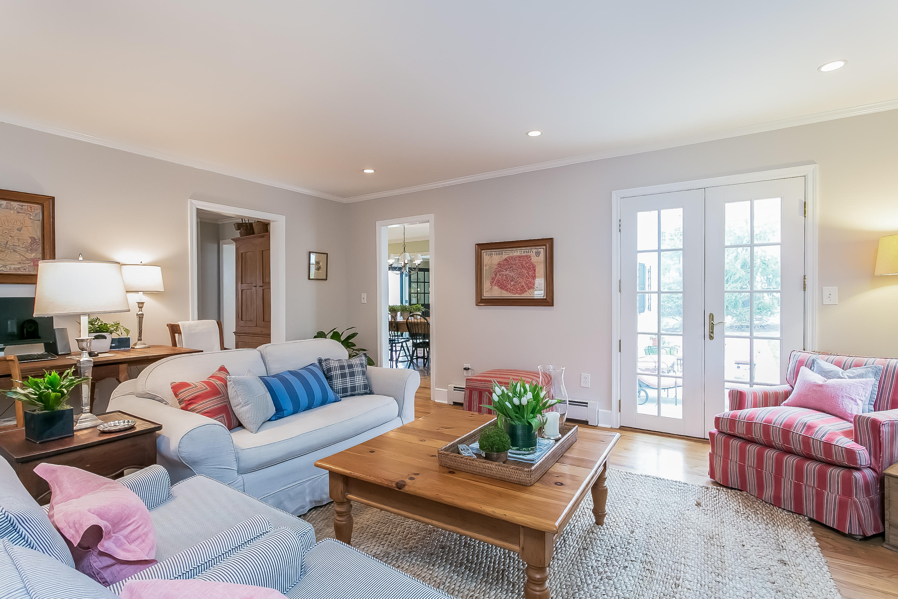 2 Miller Road Darien, CT 06820 - Photo 12 of 28 a living room with furniture and wooden floor