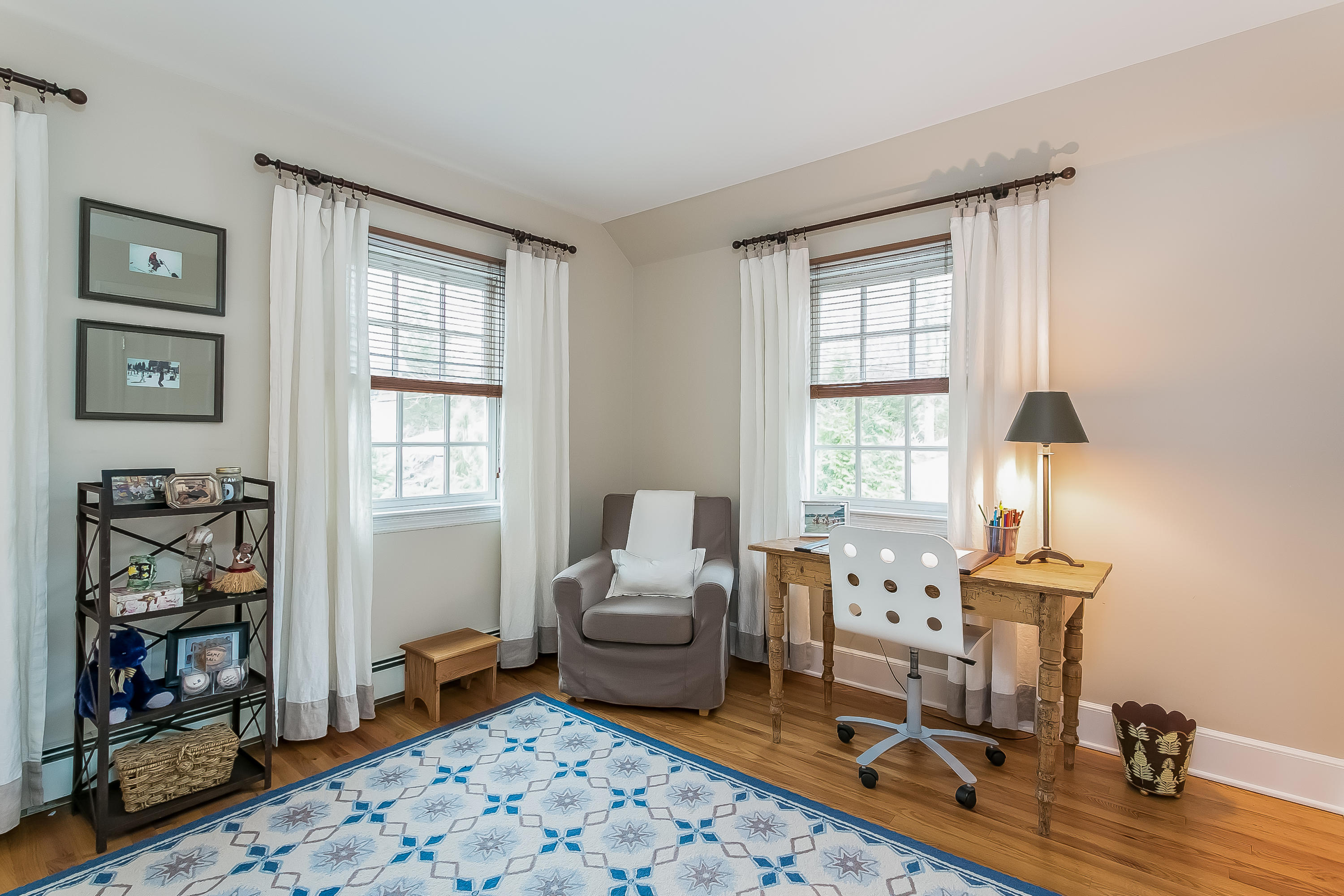 2 Miller Road Darien, CT 06820 - Photo 20 of 28 a living room with furniture and wooden floor