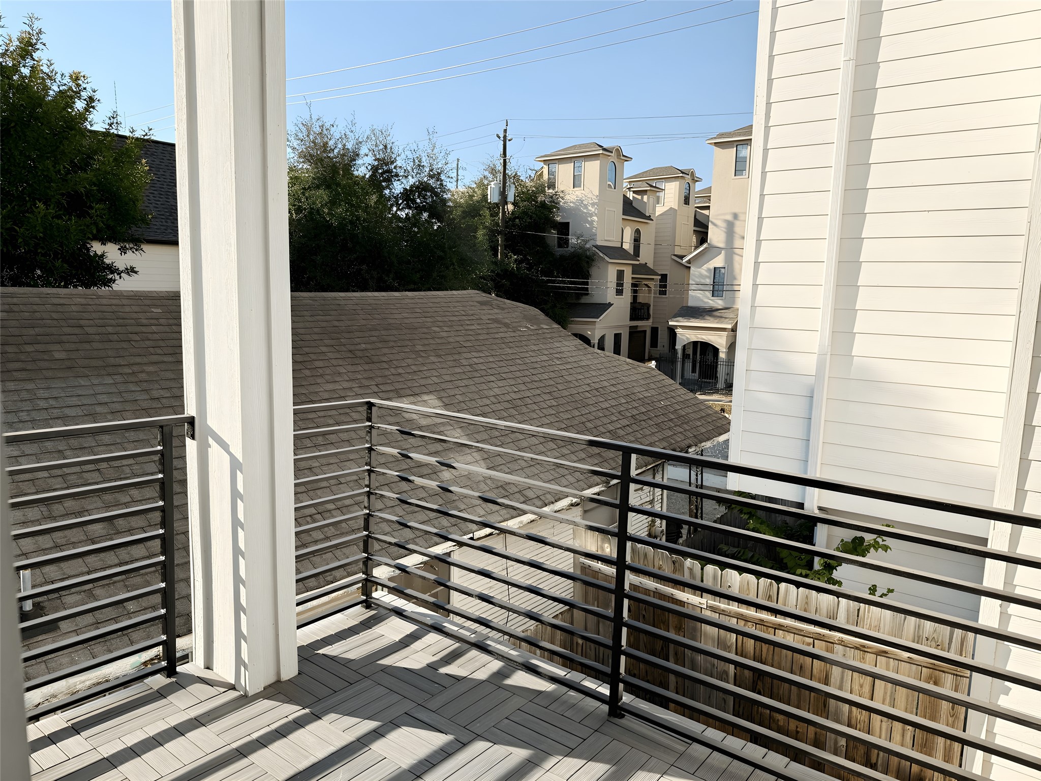 2115 Detering Street Houston, TX 77007 - Photo 10 of 30 a view of a balcony with two chairs